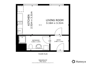 Pronájem bytu 1+kk, Praha - Vysočany, Bukačova, 38 m2