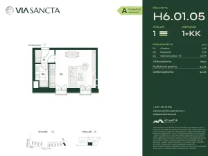Prodej bytu 1+kk, Praha - Vinoř, Mladoboleslavská, 32 m2