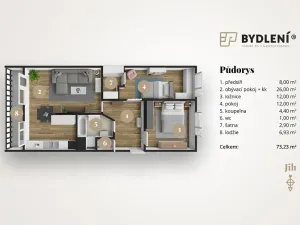 Prodej bytu 3+kk, Teplice, V závětří, 73 m2