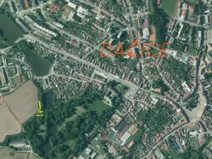 Dražba pozemku, Dačice, 326 m2