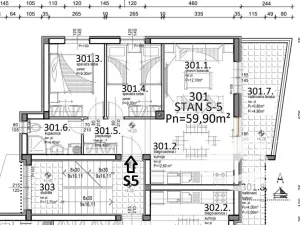 Prodej bytu 3+kk, Mandre, Chorvatsko, 45 m2