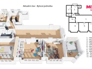 Prodej bytu 5+1, Praha - Holešovice, Heřmanova, 160 m2