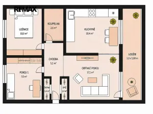 Prodej bytu 3+1, Praha - Prosek, Veltruská, 58 m2