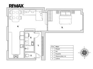 Prodej bytu 2+kk, Praha - Záběhlice, Jabloňová, 52 m2
