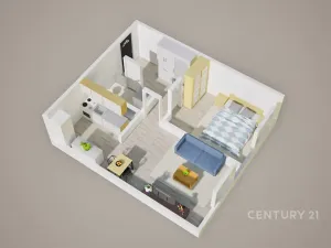 Prodej bytu 2+kk, Teplice, V závětří, 41 m2
