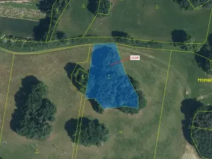 Dražba pozemku, Kadov, 3469 m2