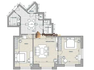 Pronájem bytu 3+kk, Praha - Nusle, U gymnázia, 95 m2