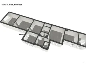 Prodej chalupy, Ledenice, Hrad, 83 m2