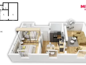 Prodej bytu 2+1, Valdice, Sídliště, 66 m2
