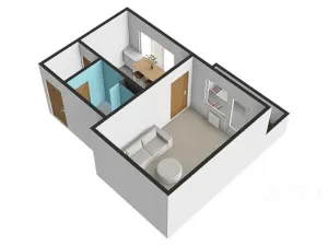 Prodej bytu 1+1, Bechyně, Písecká, 35 m2
