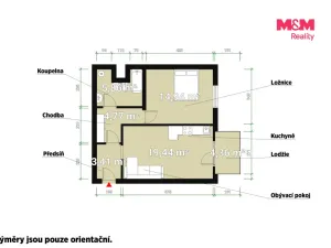 Prodej bytu 2+kk, Janovice nad Úhlavou, Rozvojová zóna, 50 m2