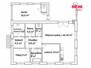 Prodej rodinného domu, Chleby, Járy Cimrmana, 104 m2