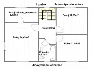 Pronájem rodinného domu, Jesenice, Albatrosová, 112 m2