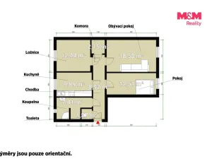 Prodej bytu 3+1, Horšovský Týn - Dolní Metelsko, 73 m2