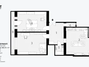 Prodej bytu 3+kk, Brno, Botanická, 100 m2