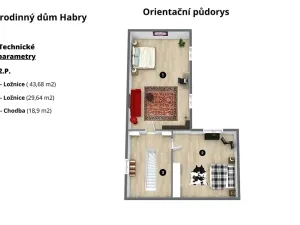 Prodej rodinného domu, Habry, Pražská, 150 m2