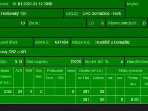 Prodej lesa, Hradiště, 3845 m2