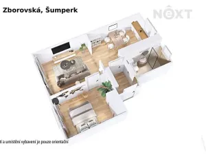 Prodej bytu 2+1, Šumperk, Zborovská, 55 m2
