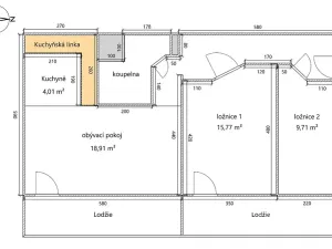 Pronájem bytu 3+1, Most, Brněnská, 68 m2