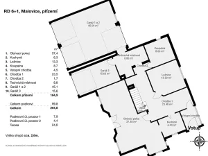 Prodej rodinného domu, Malovice, 216 m2