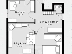 Prodej bytu 4+1, Praha - Kamýk, Zárubova, 85 m2