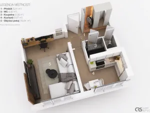 Prodej bytu 1+1, Praha - Záběhlice, Chmelová, 36 m2