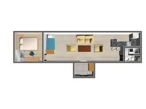 Pronájem bytu 2+kk, Brno, Berkova, 45 m2