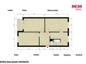 Prodej bytu 3+1, Praha - Kamýk, Zárubova, 80 m2