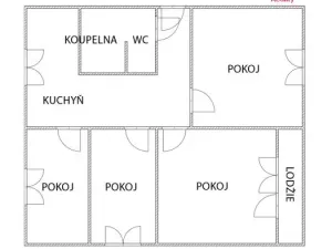 Prodej bytu 4+1, Krupka - Maršov, Karla Čapka, 93 m2