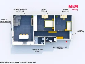 Prodej bytu 3+kk, Rokycany - Borek, Pražská, 72 m2