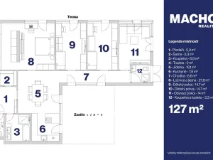 Prodej bytu 4+1, Plzeň, Na Terasách, 127 m2