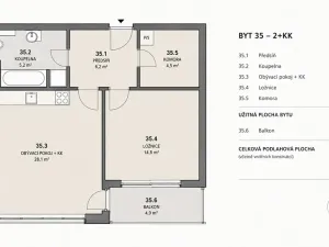 Prodej bytu 2+kk, Praha - Holešovice, V háji, 59 m2