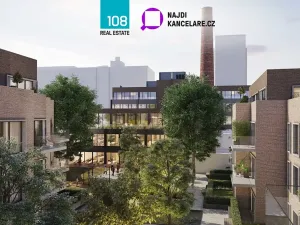 Pronájem kanceláře, Praha - Holešovice, Dělnická, 840 m2