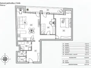 Prodej bytu 3+kk, Praha - Stodůlky, Petržílkova, 92 m2