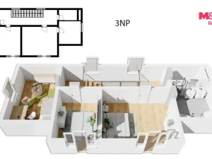 Prodej rodinného domu, Mnichovice - Božkov, Nad rybníkem, 312 m2