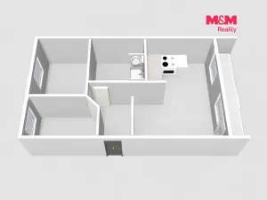 Prodej bytu 3+kk, Praha - Prosek, Veltruská, 54 m2