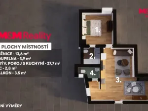 Prodej bytu 2+kk, Praha - Malá Strana, Tržiště, 57 m2