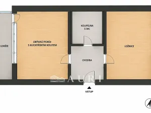 Prodej bytu 2+kk, Praha - Hlubočepy, Pražského, 45 m2