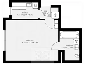 Pronájem bytu 1+1, Praha - Žižkov, Lucemburská, 32 m2