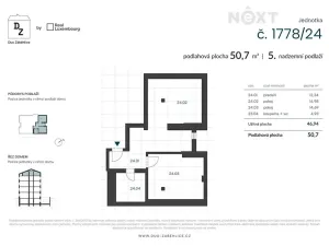 Prodej bytu 2+kk, Praha - Záběhlice, U zákrutu, 47 m2