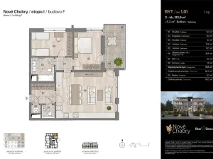 Prodej bytu 3+kk, Praha - Dolní Chabry, Velemínská, 83 m2