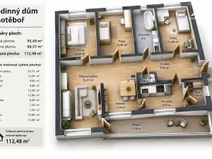 Prodej rodinného domu, Chotěboř, Na Výsluní, 95 m2