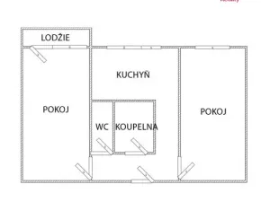 Pronájem bytu 2+1, Ostrava - Poruba, Oty Synka, 52 m2