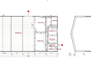 Pronájem výrobních prostor, Modřice, U Vlečky, 530 m2