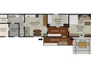 Prodej rodinného domu, Albrechtice nad Vltavou, 141 m2