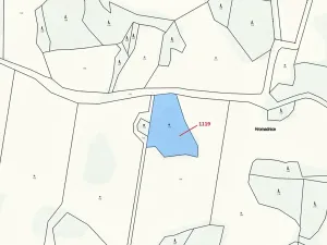 Dražba pozemku, Kadov, 3469 m2
