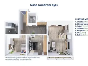 Pronájem bytu 3+kk, Havlíčkův Brod, Na Spravedlnosti, 82 m2