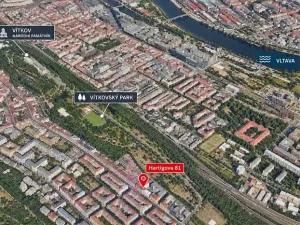 Prodej bytu 3+kk, Praha - Žižkov, Hartigova, 74 m2