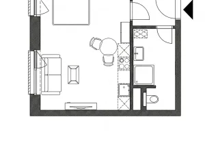 Prodej bytu 1+kk, Brno, Bohunická, 36 m2