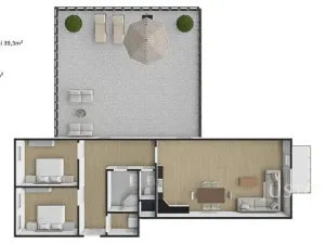 Pronájem bytu 3+kk, Benešov, Suchánkova, 80 m2